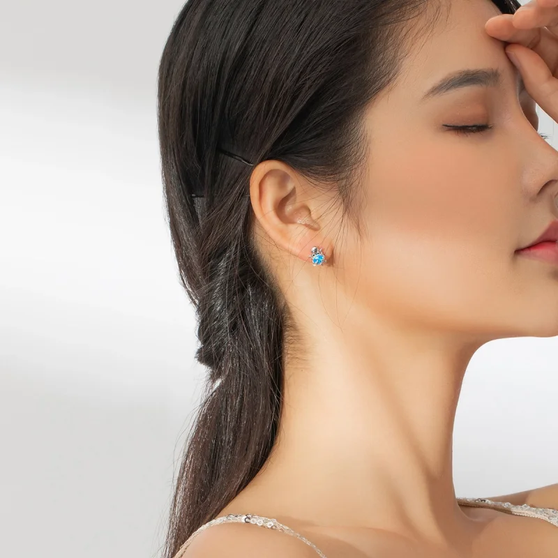 (imagem para) Brincos Petit Polvo adorável estilo Pandora - SCE881 - Visualizar 7