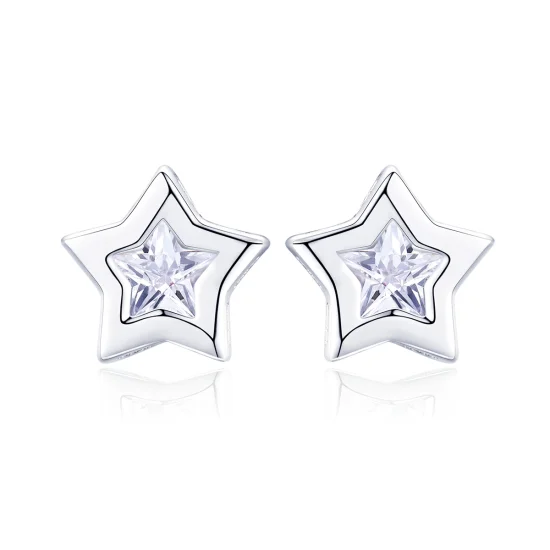 (imagem para) Brincos Petit Segredo das estrelas estilo Pandora - SCE437