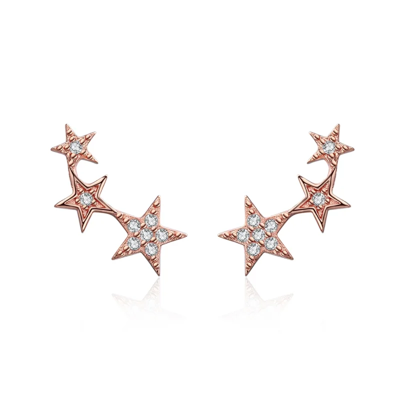 (imagem para) Brincos Petit Segredos das estrelas estilo Pandora Rose - SCE291