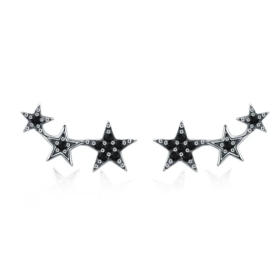 (imagem para) Brincos Petit Segredos das estrelas estilo Pandora - SCE292