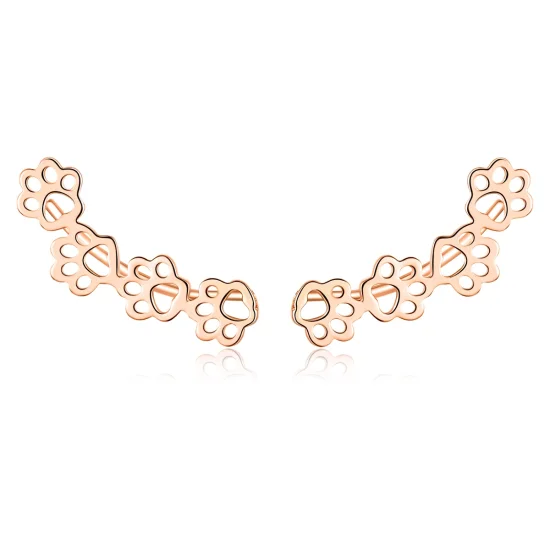 (imagem para) Brincos Petit Trilha da Pata estilo Pandora Rose - SCE430-C