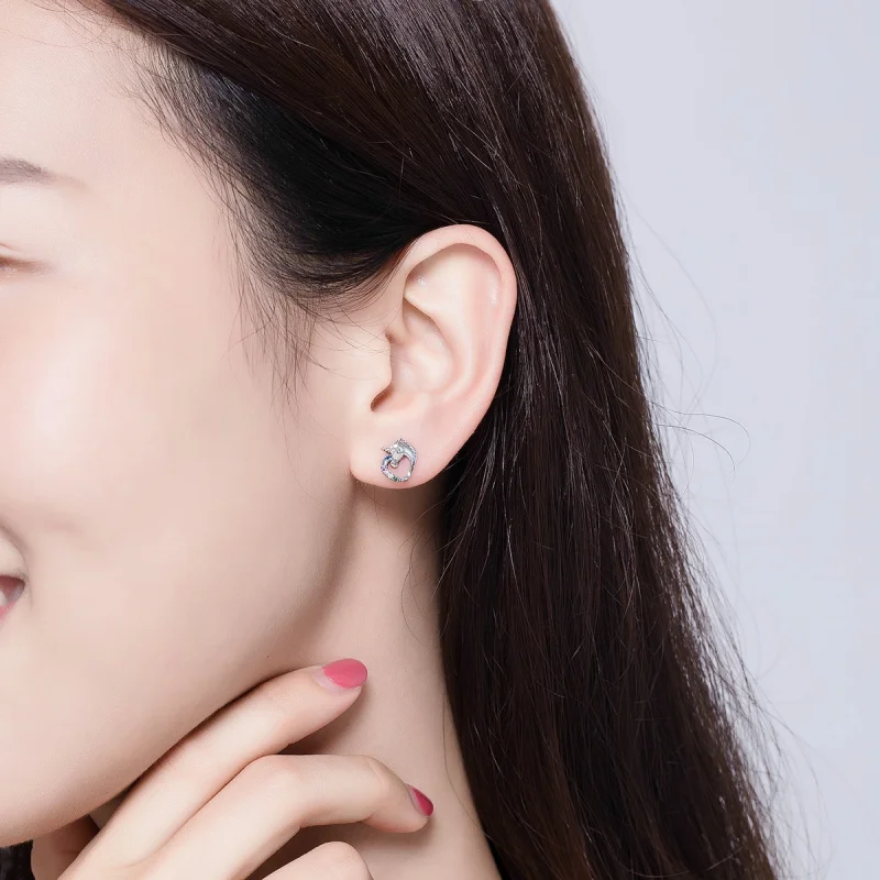 (imagem para) Brincos Petit Unicórnio estilo Pandora - SCE611 - Visualizar 5