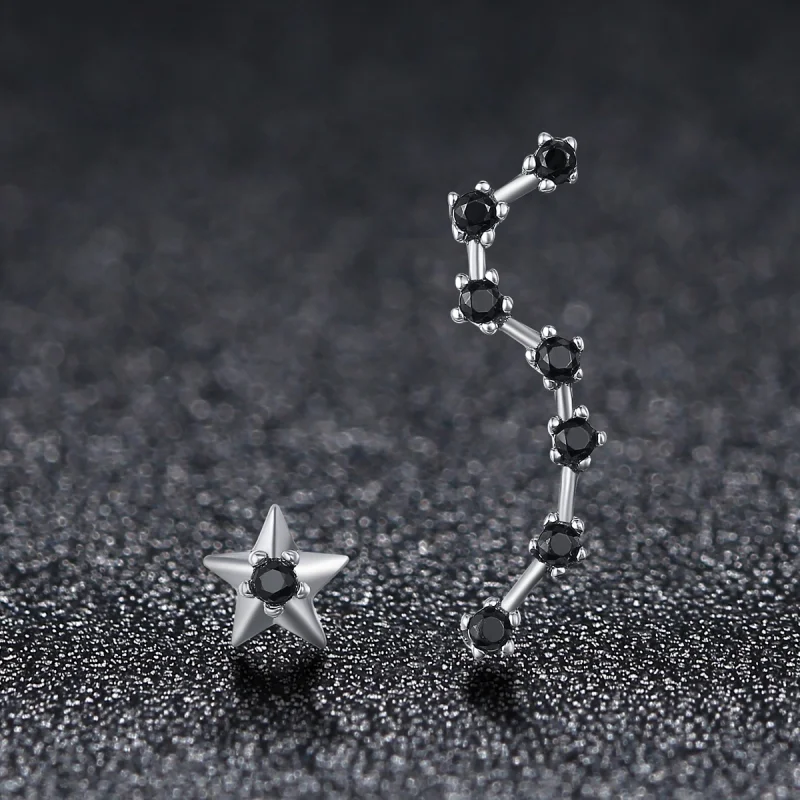 (imagem para) Brincos Petit Ursa Maior estilo Pandora - SCE166 - Visualizar 4