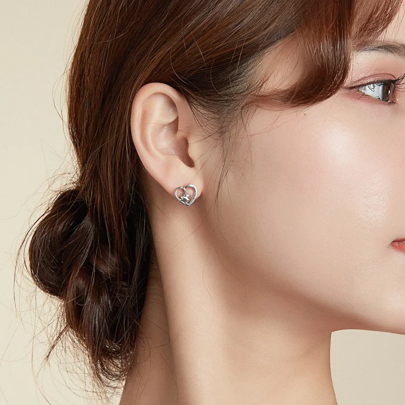 (imagem para) Brincos Petit Vaca fofa estilo Pandora - SCE984 - Visualizar 5