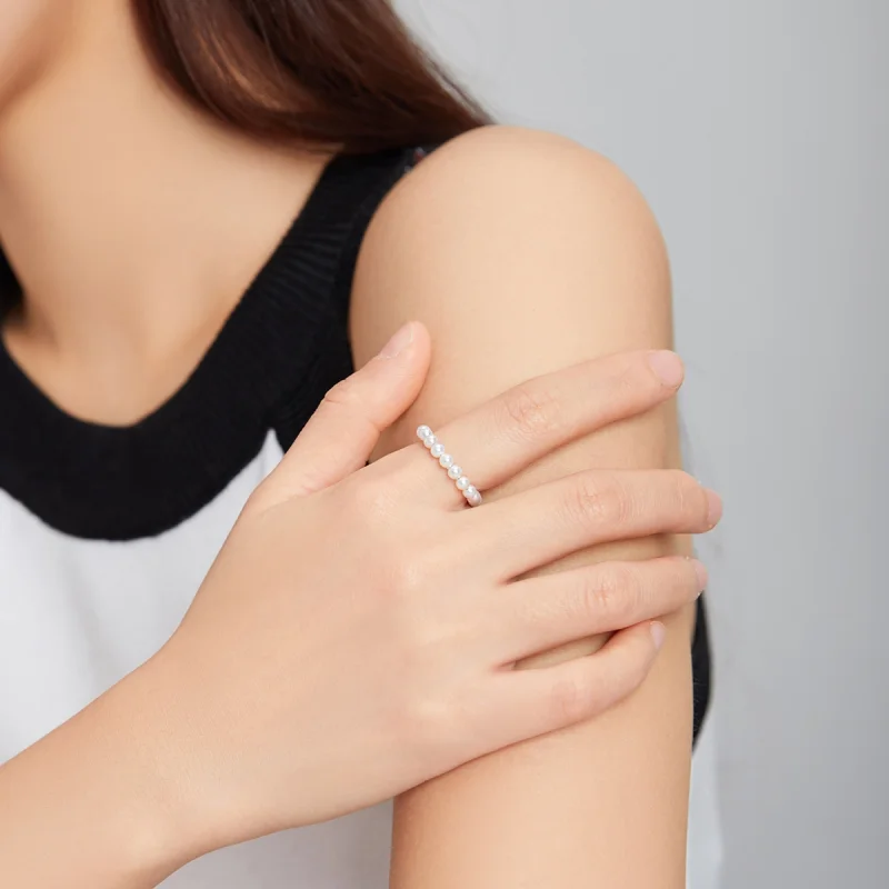 (imagem para) Clipe de orelha Contas de pérolas estilo Pandora - SCE1010 - Visualizar 9