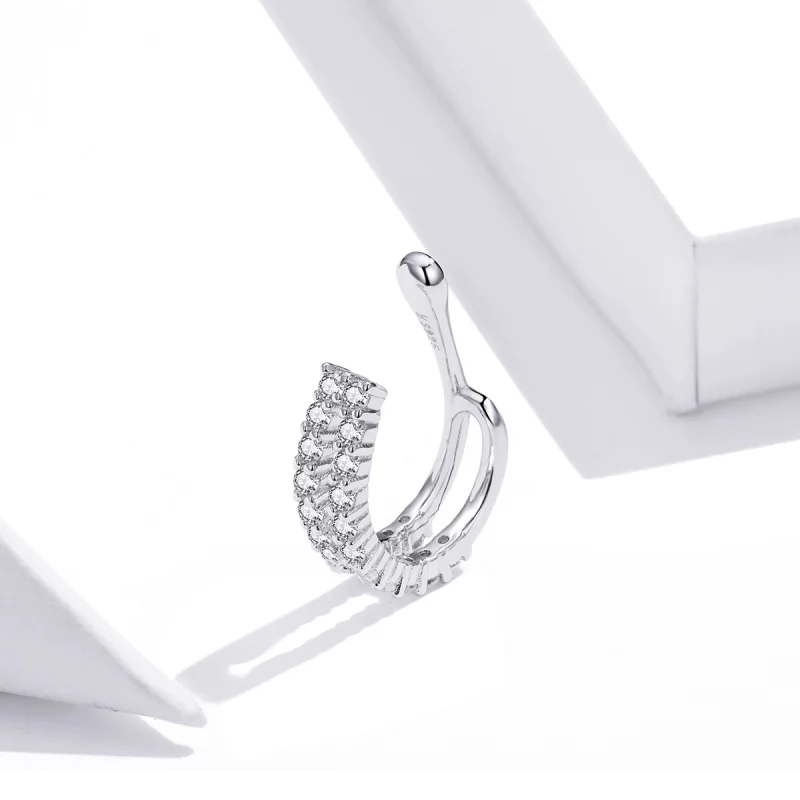 (imagem para) Clipe de orelha Deslumbrante estilo Pandora - SCE904 - Visualizar 3