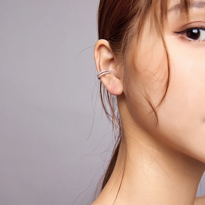 (imagem para) Clipe de orelha Deslumbrante estilo Pandora - SCE904 - Visualizar 7