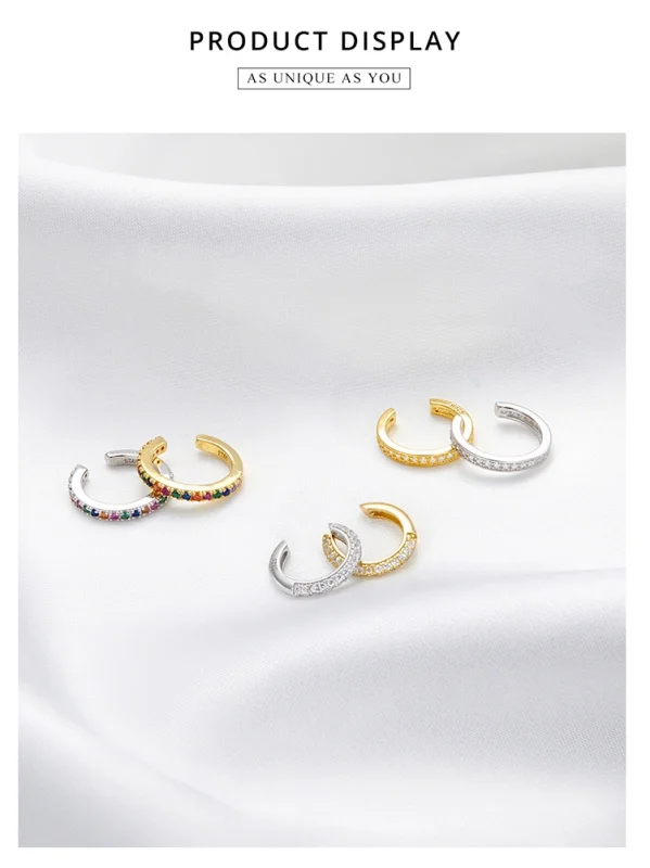 (imagem para) Clipe de orelha Simples estilo Pandora - SCE996-B - Visualizar 2