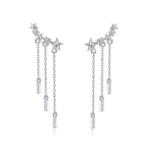 (imagem para) Pandora Style Meteor Love Hanging Earrings - SCE399