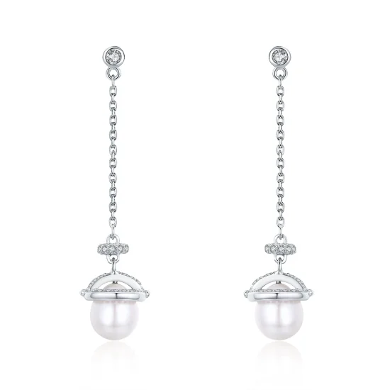 (imagem para) Pandora Style Romantic Melodious Hanging Earrings - VSE125
