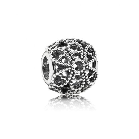 Charm PANDORA de Prata Vazado Flor de Rosa - 791282  Clique na imagem para fechar
