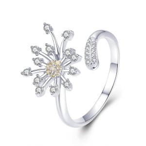 Anel Amor dente de leão estilo Pandora - SCR471 Anel Amor dente de leão estilo Pandora - SCR471