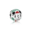 Charm berloques PANDORA Retrato Do Mickey Papai Noel