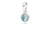 Charm Pendente PANDORA Gota de Cristal Azul-Água Março - 390396NAB
