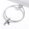 Charm Pendente Cruz e Coração Infinito estilo Pandora - SCC1713