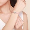 Bracelete Couro Emoção feminina estilo Pandora - SCB114