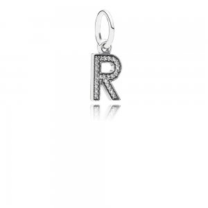 Pingente PANDORA de Prata Brilhante Letra R - 791330CZ Pingente PANDORA de Prata Brilhante Letra R - 791330CZ