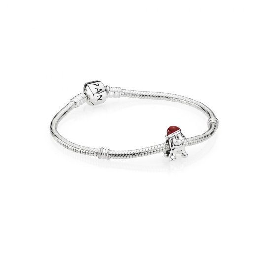 Pulseira Pandora de prata Natal  Clique na imagem para fechar