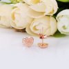 Brincos Petit Corações Brilhantes Matte Pandora Rose - 287928