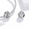 Charm Flores com orifícios, letra Q estilo Pandora - SCC1444-Q