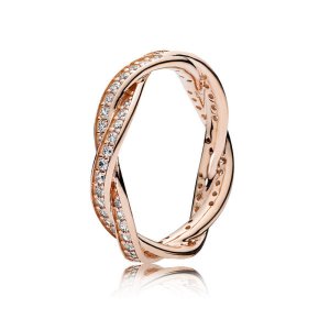 Anel PANDORA ROSE Brilho Entrelaçado - 180892CZ Anel PANDORA ROSE Brilho Entrelaçado - 180892CZ