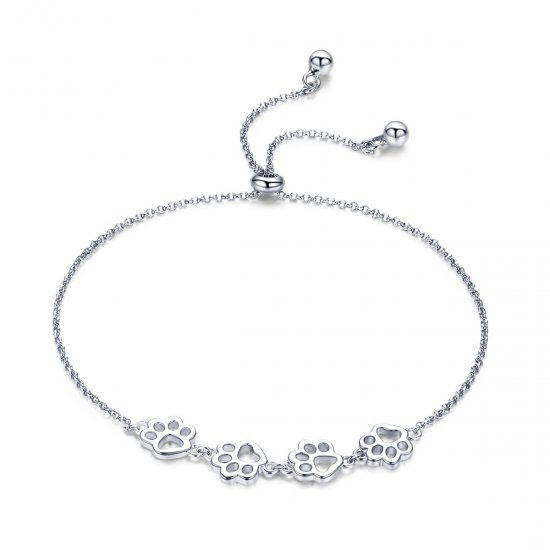 Pulseira Marcas de garras de animal de estimação fofas estilo Pandora - SCB096  Clique na imagem para fechar