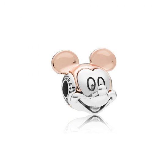 Charm berloques PANDORA Essence Mickey Em Dois Tons  Clique na imagem para fechar