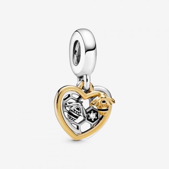 Charm Pendente Pandora Shine Abelhas E Corações - 768838C01  Clique na imagem para fechar