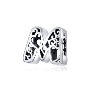 Charm Letra Mágica M estilo Pandora - SCC1229-M Charm Letra Mágica M estilo Pandora - SCC1229-M