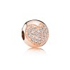 Clipe PANDORA Rosê Coração de Pavê - 781053CZ Clipe PANDORA Rosê Coração de Pavê - 781053CZ