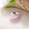 Charm berloques Pandora de prata Flor rosa 791653A