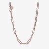 Colar Corrente de Elo longo Pandora Rose - 388349