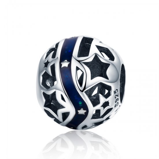 Charm O Rio Estrela Brilhante estilo Pandora - SCC640  Clique na imagem para fechar