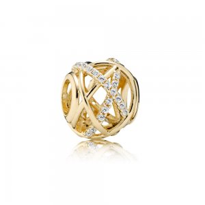 Charm berloques PANDORA de Ouro Brilho da Galaxia Charm berloques PANDORA de Ouro Brilho da Galaxia