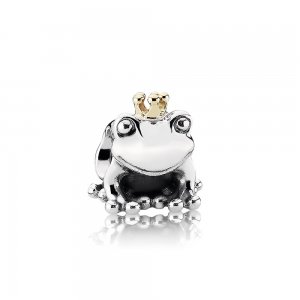 Charm PANDORA de Prata e Ouro Sapo Príncipe - 791118 Charm PANDORA de Prata e Ouro Sapo Príncipe - 791118