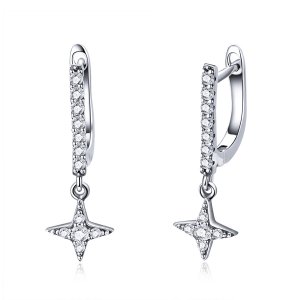 Brinco Twinkling Night estilo Pandora - SCE446 Brinco Twinkling Night estilo Pandora - SCE446