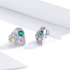 Brincos Petit Amor colorido estilo Pandora - SCE890