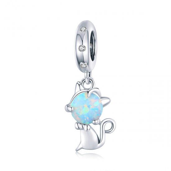 Charm Pendente Amada gatinha estilo Pandora - BSC235  Clique na imagem para fechar