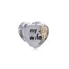 Charm berloques Pandora de prata Minha esposa