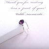 Anel PANDORA Gota de Ametista - Fevereiro - 191012SAM