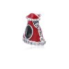 Charm berloques Pandora de prata Vestido de natal Charm berloques Pandora de prata Vestido de natal