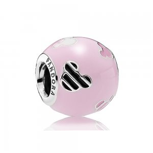 Charm Pandora de prata Ícone de Mickey Mouse Charm Pandora de prata Ícone de Mickey Mouse