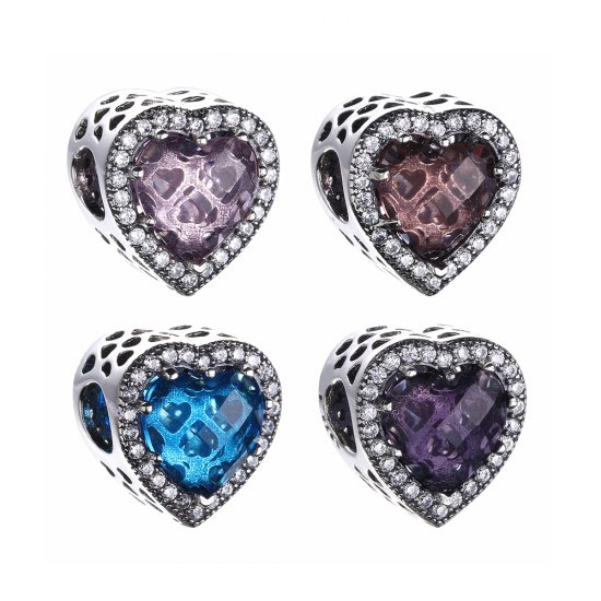 Charm berloques Pandora Corações radiantes  Clique na imagem para fechar