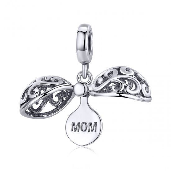 Charm Pendente Gratidão pela mamãe estilo Pandora - SCC1008  Clique na imagem para fechar