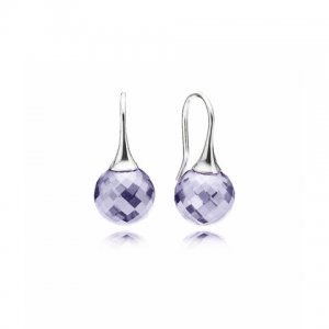 Brinco PANDORA de Prata Esfera Lilás - 290552LCZ