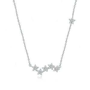 Colar Estrelas cintilantes estilo Pandora - SCN419 Colar Estrelas cintilantes estilo Pandora - SCN419
