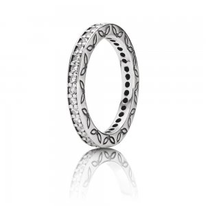 Anel PANDORA de Prata, cubic zirconia - 190618CZ
