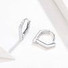 Brinco Argolas Geometria estilo Pandora - BSE162