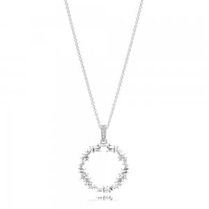 Colar PANDORA Shards of Sparkle - 397546CZ-45 - Colar PANDORAes e pendentes