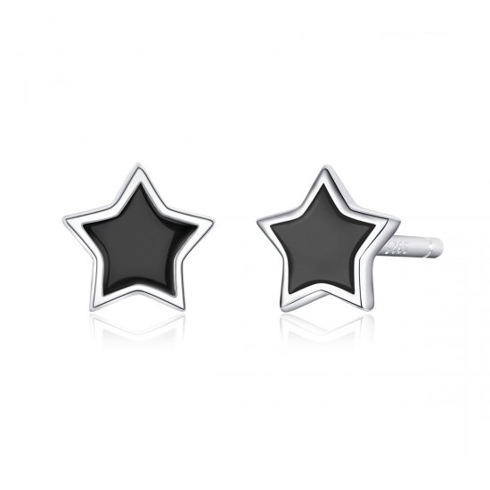Brincos Petit Estrelas estilo Pandora - BSE275  Clique na imagem para fechar